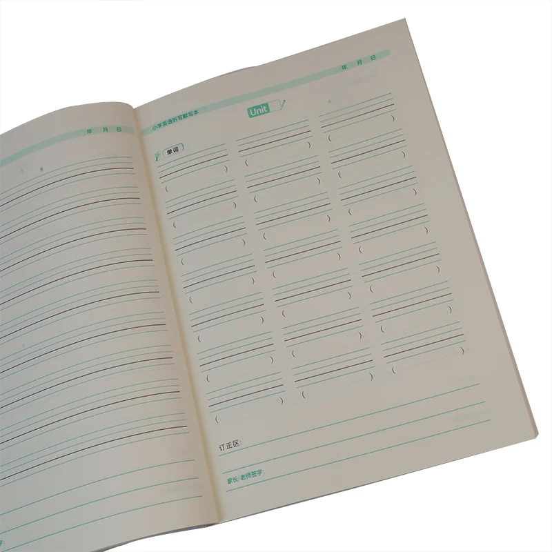 Custom children TextBook Printing Service Children Activity Workbook A5 English exercise book for student