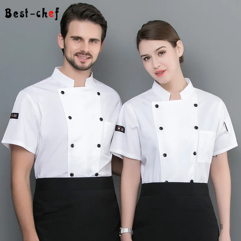 Hot selling French fashion chef uniform For Men & Women
