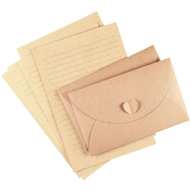 Custom Wedding Invitation Fancy Kraft Paper Foil Envelopes with Card
