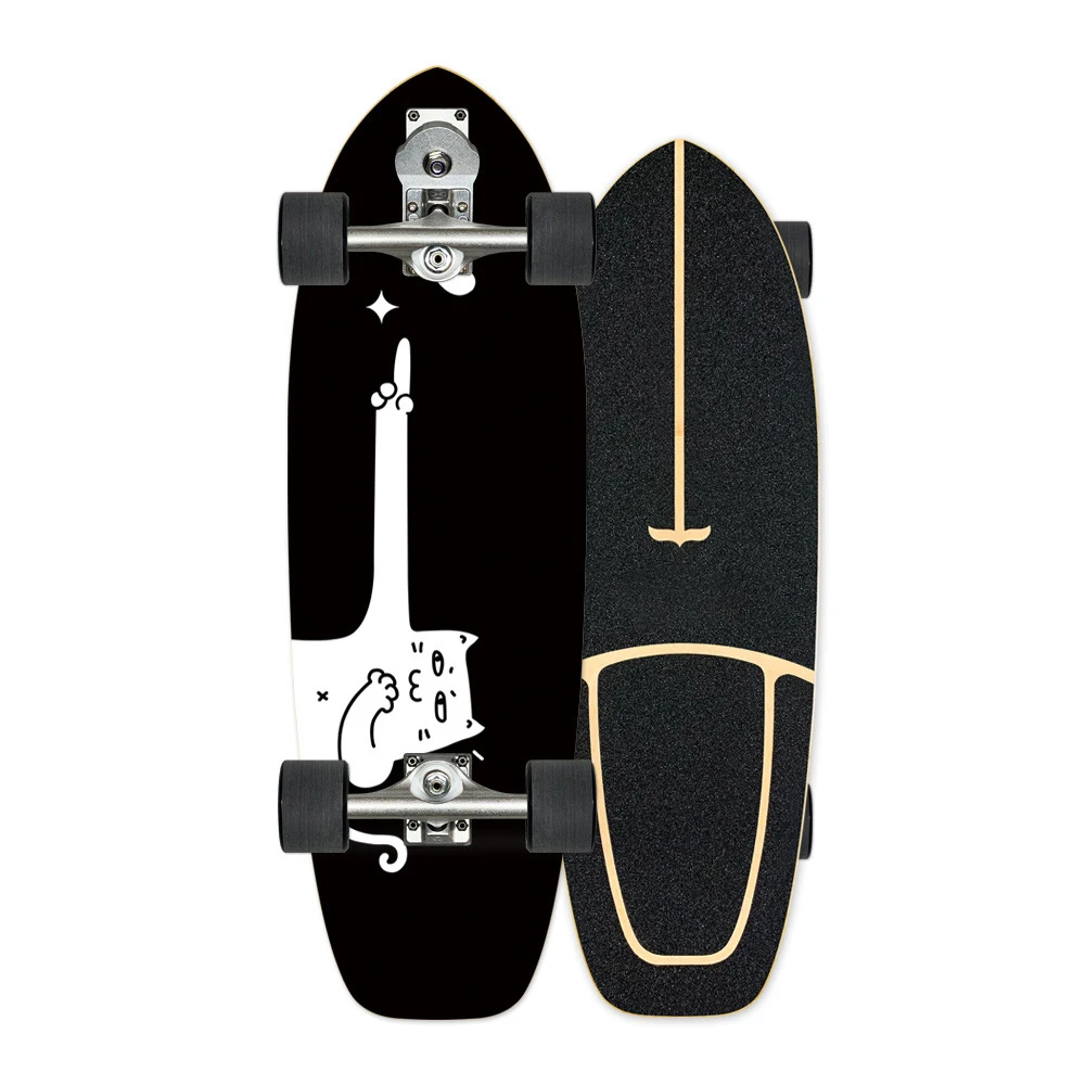 Оптовая продажа Surf скейт S7 CX7 CX4 Land резчик Surfskate 7 слоев Канадского Клена для серфинга катания на