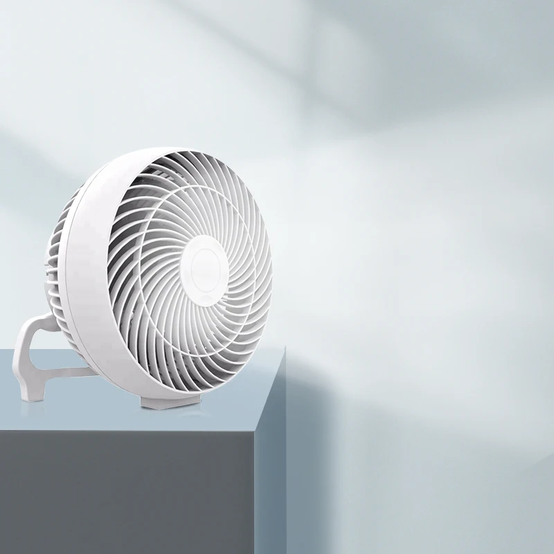 Air Circulator Plastic Electric Portable 10W Solar DC Fan Battery Powered Rechargeable Table Fan With 12V DC Brushless Motor