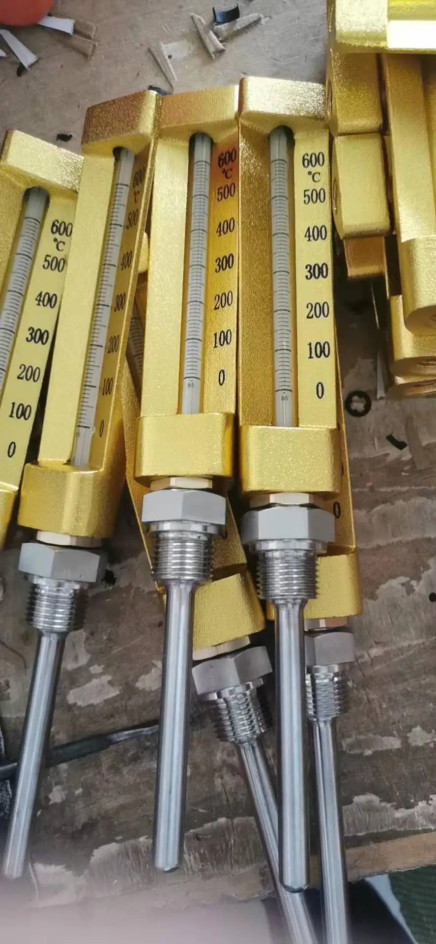 High Accuracy Yellow Brass Sika Industrial Thermometers