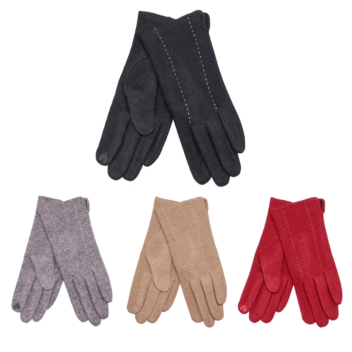 Оптовая продажа Женские флисовые теплые перчатки зимние ветрозащитные спортивные для велоспорта на открытом