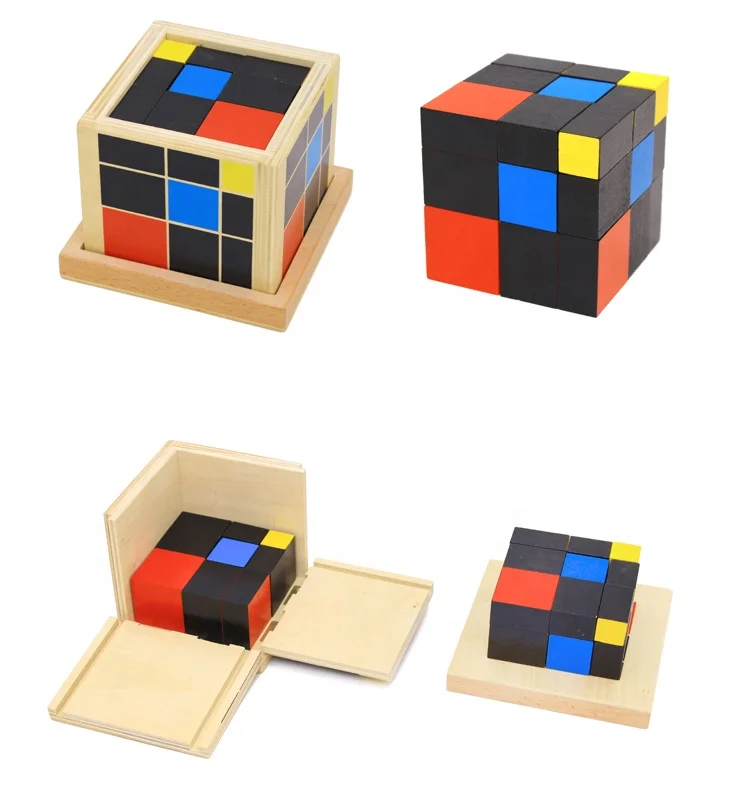 Starlink Kids Montessori Educational Wooden Toys Maths Games Puzzles Trinomial Cube