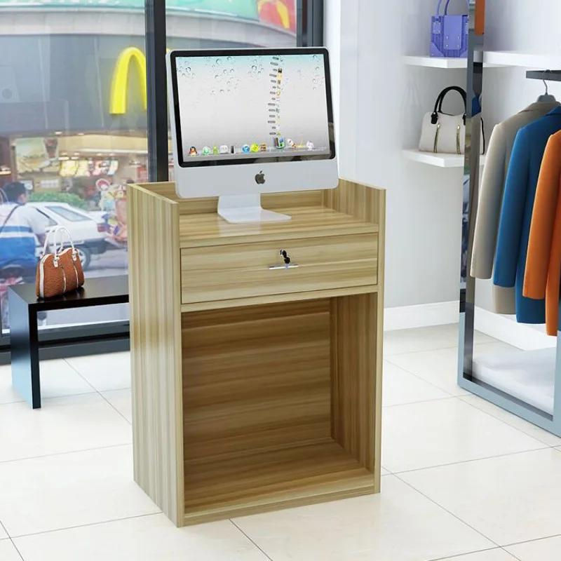 Small-scale Supermarket Store Coffee Shop Barber Shop Reception Counter Cash Desk