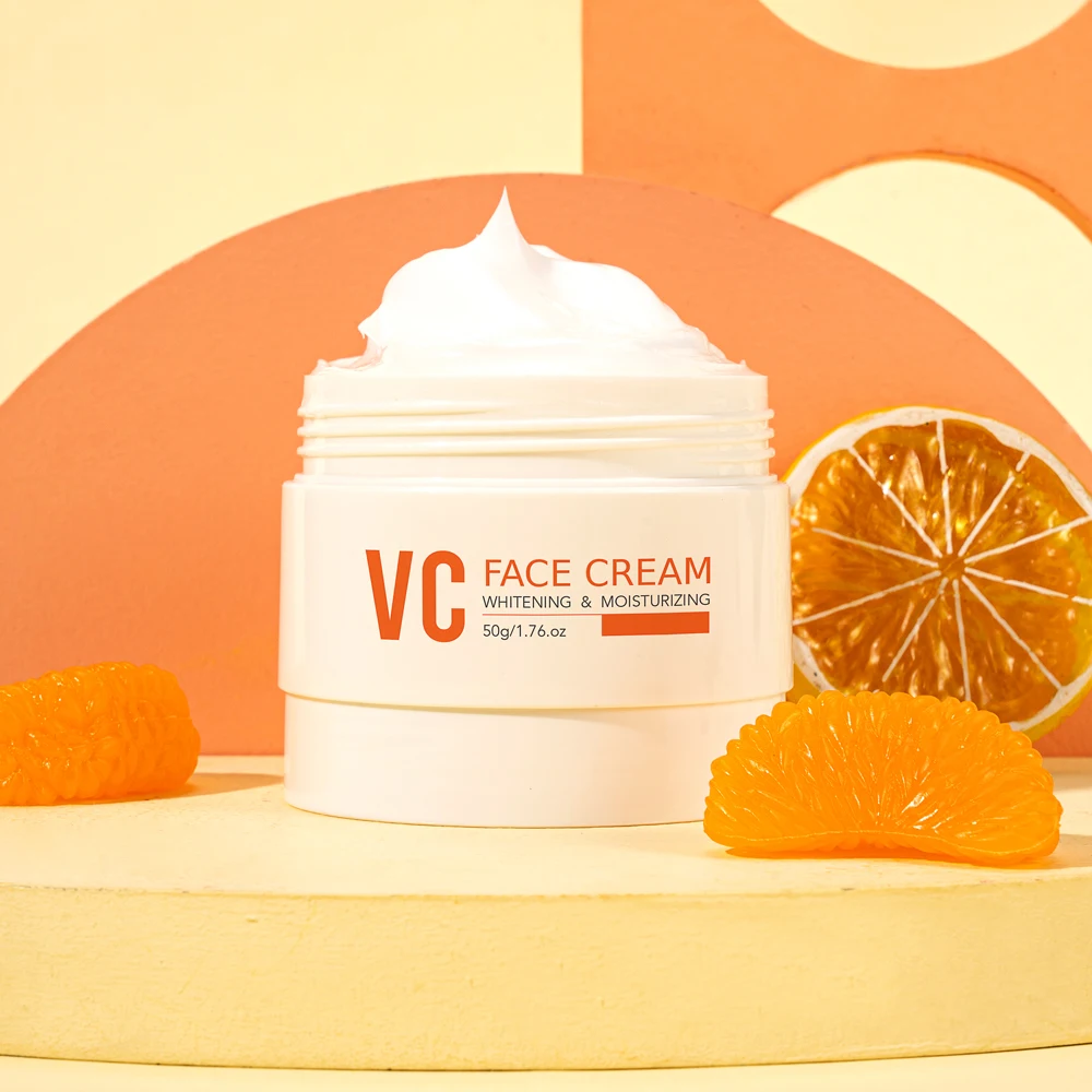 Отбеливающий увлажняющий крем для лица с гиалуроновой кислотой, витамином C, ретинолом, куркумой и коллагеном