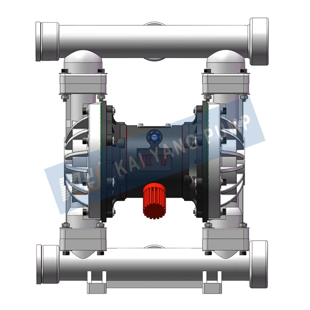 2-1/2 Inch Polypropylene Pneumatic Single Diaphragm Pump No Complex Mechanical Structure And Rotating Parts Less Wearing Parts