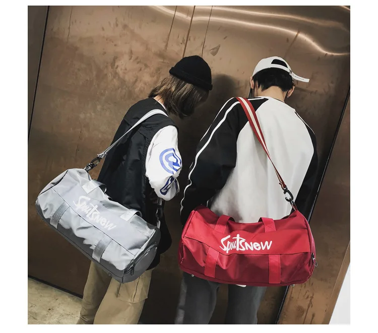 latest custom logo fashionable casual outdoor travel bag sports stylish gym bag for wet cloth for men and women
