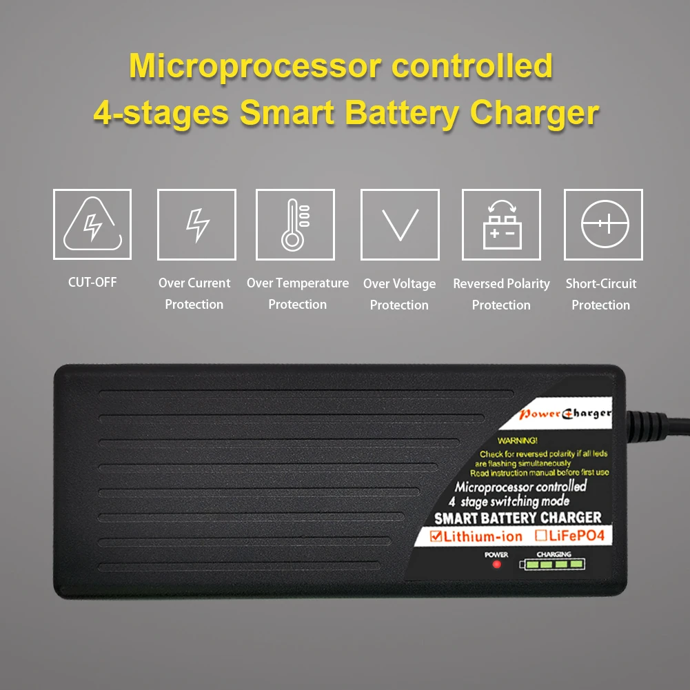 Зарядное устройство для литий-ионных аккумуляторов, 12 В, 24 В, 42 в