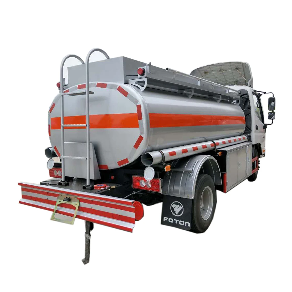 Foton 4000 Liters  Diesel / Petrol Refuel Vehicle  6 Wheels  LHD RHD  Mobile  Fuel Truck For Sale
