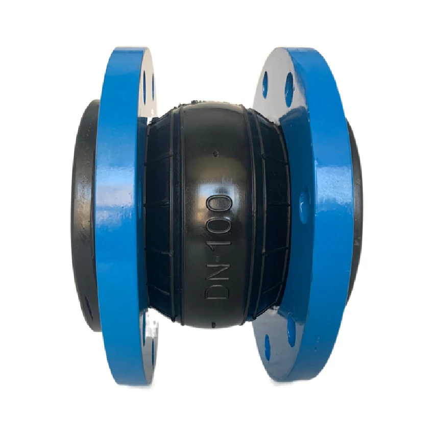 Expansion Joint/flexible Rubber Joint Jiufu Quick Delivery Soft Connection Single Sphere Galvanized Flange Rubber Pipe Flange