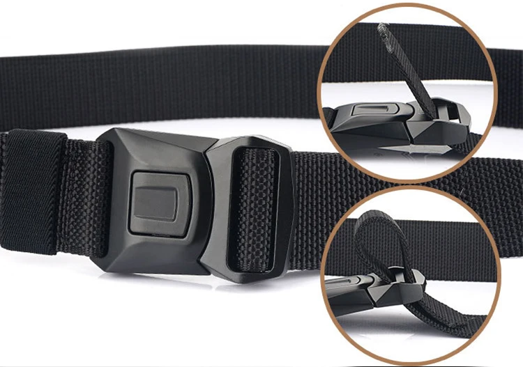 Custom High Quality Strap Automatic Buckle Nylon Belt Male Tactical Waist Belt Men Canvas Fabric Belts