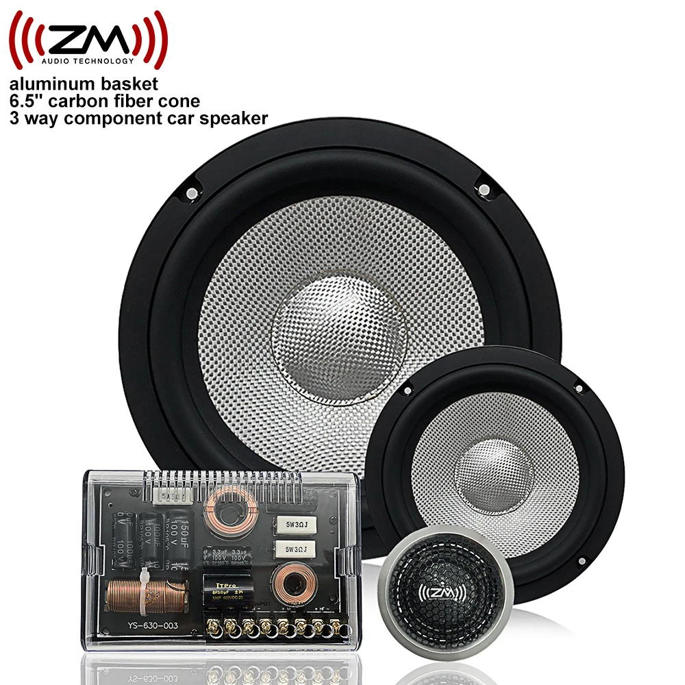 Динамики автомобиля Hi-Fi аудио 3-х полосная компонентная СЧ-ВЧ-компонентная 100