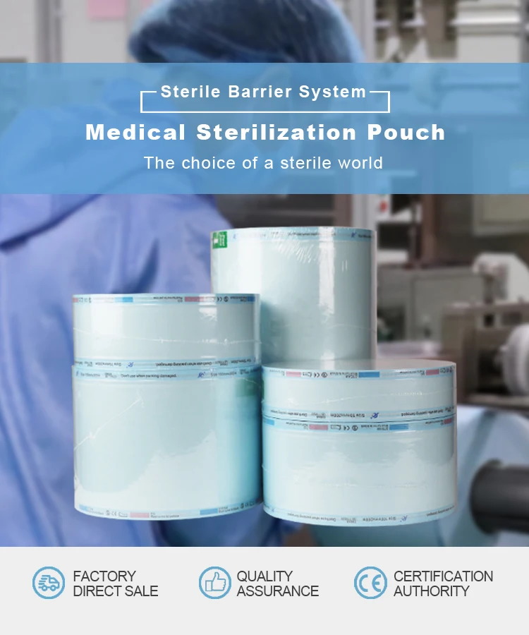 Steam eo packaging roll bag