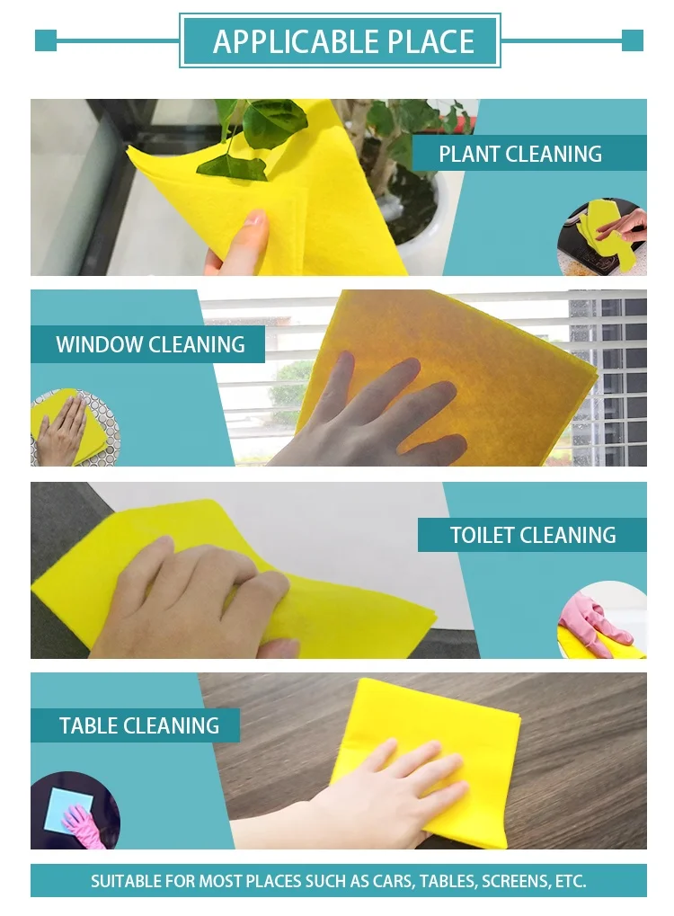 Eco friendly cleaning products nonwoven magic cloth cleaning magic towel absorbent cloths