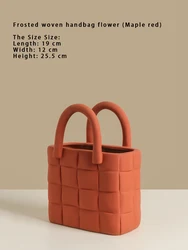 Цветочная композиция HY для гостиной, украшение для дома, сумочка, цветочный горшок, керамическая ваза