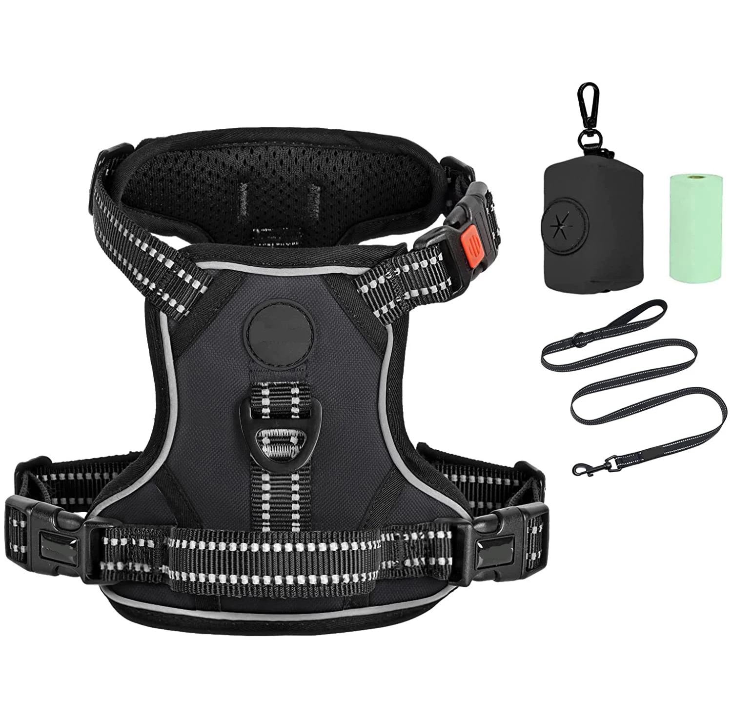 TOPBUDDY Custom Pattern Soft Dog Vest Premium Quality Design Pet Dog Harness Lead Set