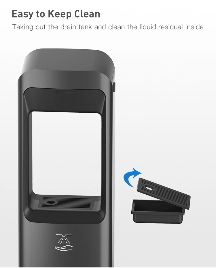 SVAVO Floor Stand Automatic sensor Hand Sanitizer Dispenser holder Free Standing spray Liquid Gel Soap Dispenser