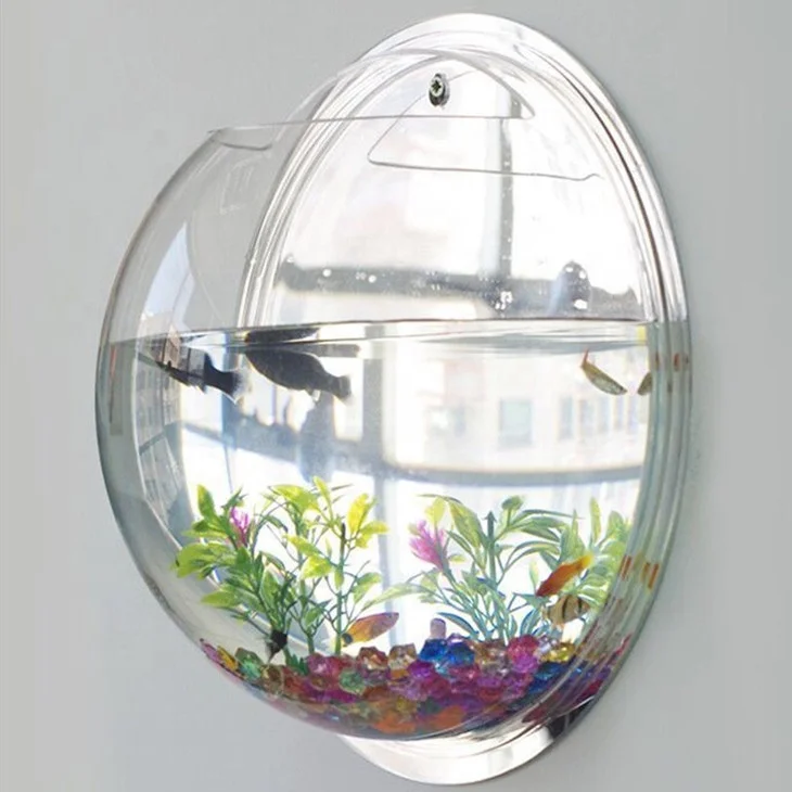 Горячая Распродажа настенная акриловая миска для рыб/миска для аквариума