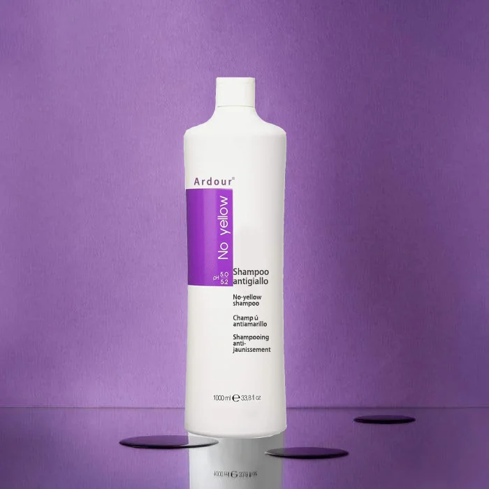 Silver Purple Shampoo Neutralizes Yellow Tones Color Depositing Toning For Color Treated Blonde Grey and Platinum Hair Vegan
