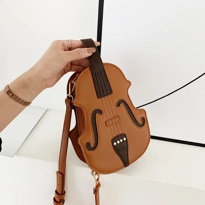 Women Music Tote Bag Violin Purse Chest Purse Novelty Leather Piano Shoulder Crossbody Bag Handle Handbag for Ladies