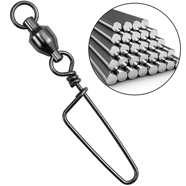 TOPIND Wholesale Black Nickel Ball Bearing Swivel with Coastlock Snap