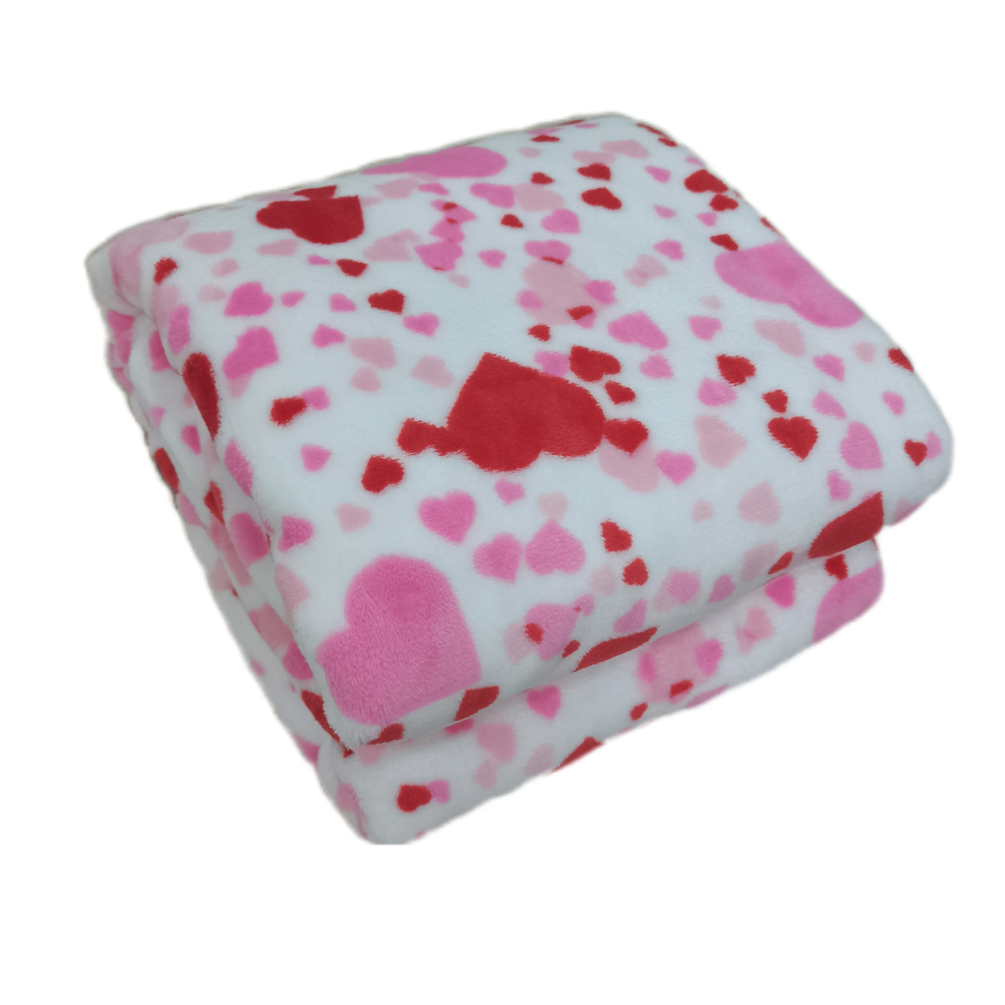 Factory new flannel love printing office bedroom blanket