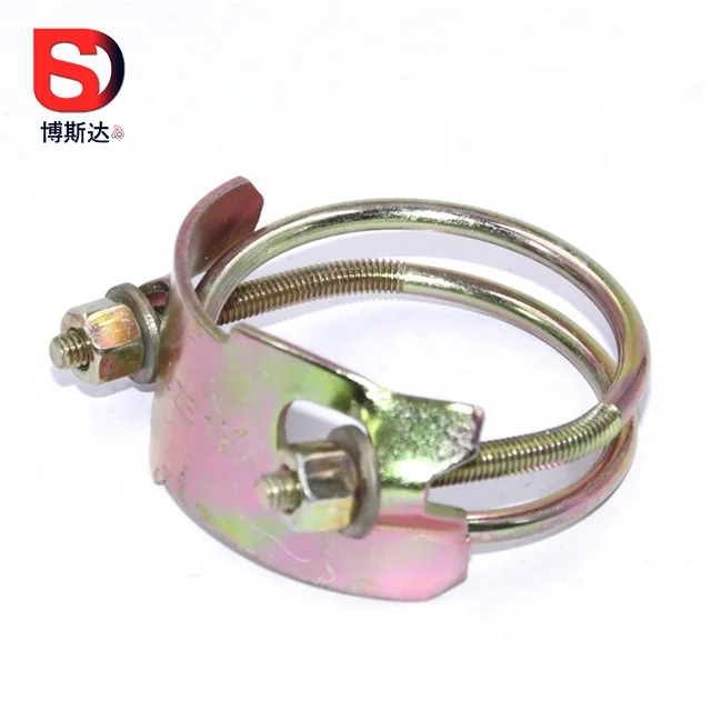 Tiger robust spiral hose clamp double wire tiger  spiral hose clamp