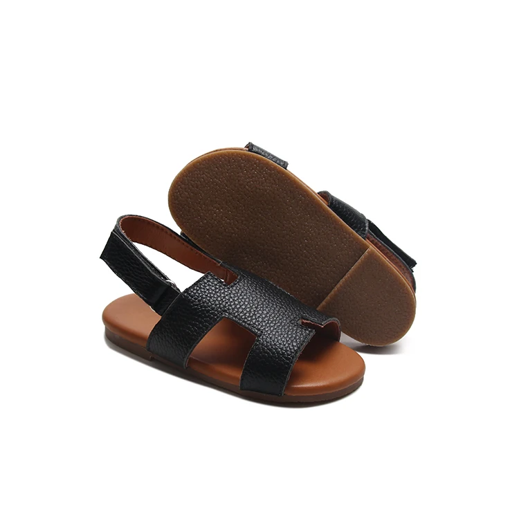 Cow Leather Sandals Arabic Traditional Style Barefoot Shoes Custom Brand Logo Children Sandals for kids 2 to 5 years old
