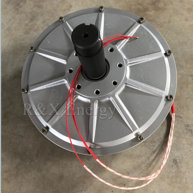 5 кВт 7 10 низкочастотный бесщеточный динамогенератор с низким крутящим моментом Постоянный Магнит ветрогенератор
