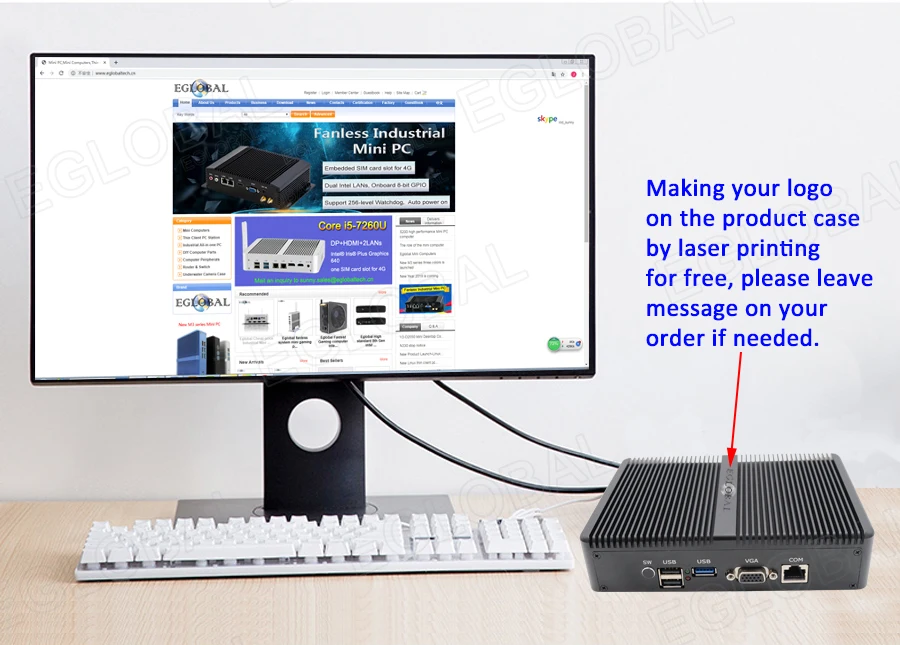 EGLOBAL Mini pc  kompyuter Linux Win10 N5095 4Core  DDR4 16G 4LAN H-D VGA WIFI Fanless 4K Office Industrial desktop barebone