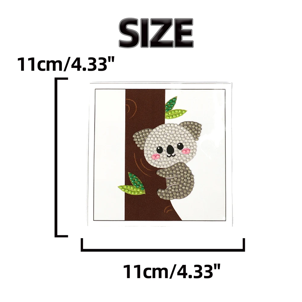 Koala Animal DIY Handmade DiamondPainting Stickers Kits Toy Sticker Bookmark Stay At Home Toys For Kids Girls Adults