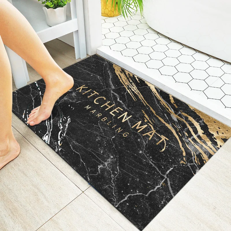 LANDOO Custom Size Skin Non Slip Super Absorbent Floor Mat Bathroom Waterproof Quick Dry Diatomite Bath Mat