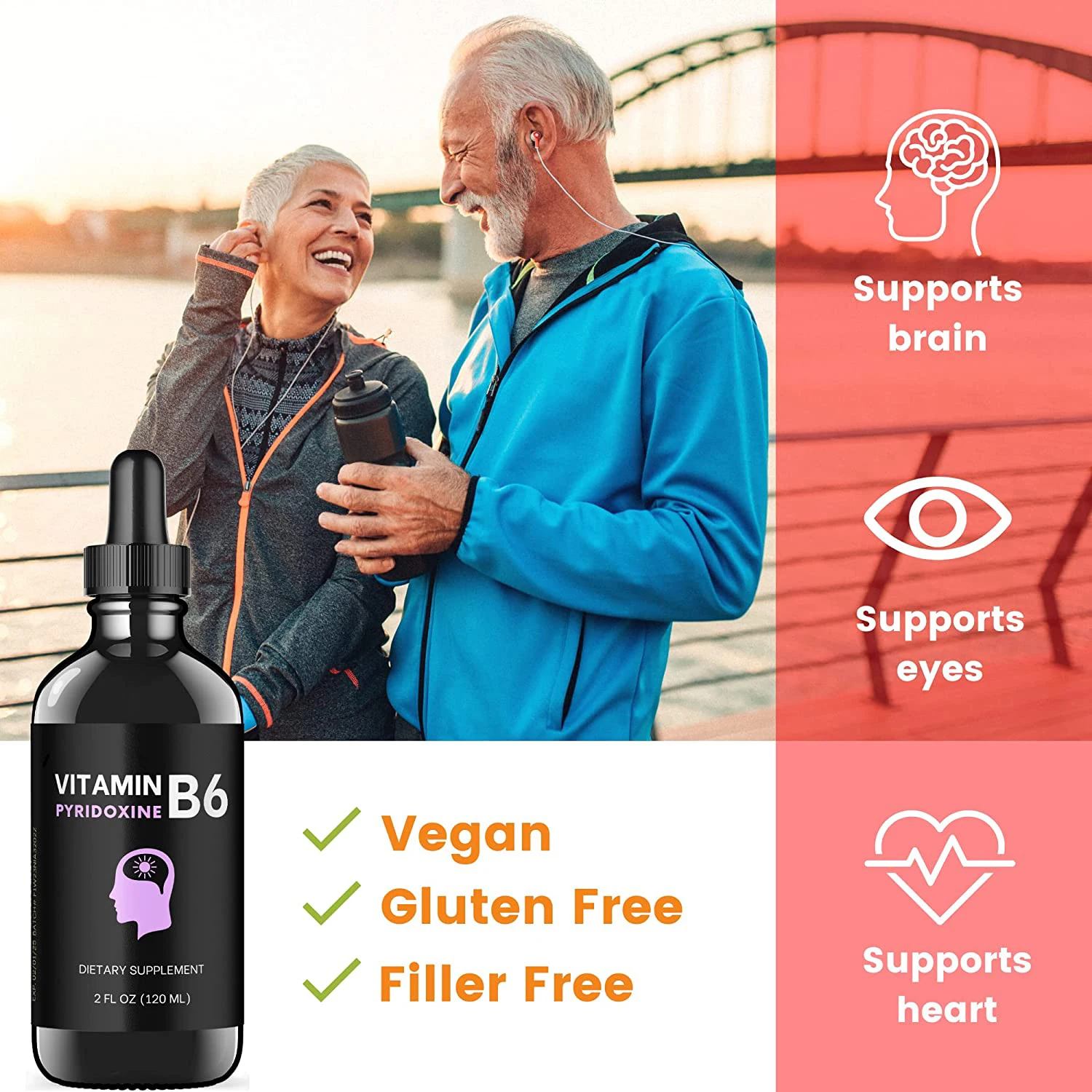 OEM Private Label Vitamin B Complex B12 Adult Folic Acid Supplement B1 B2 B6 B12 Vitamin Drops