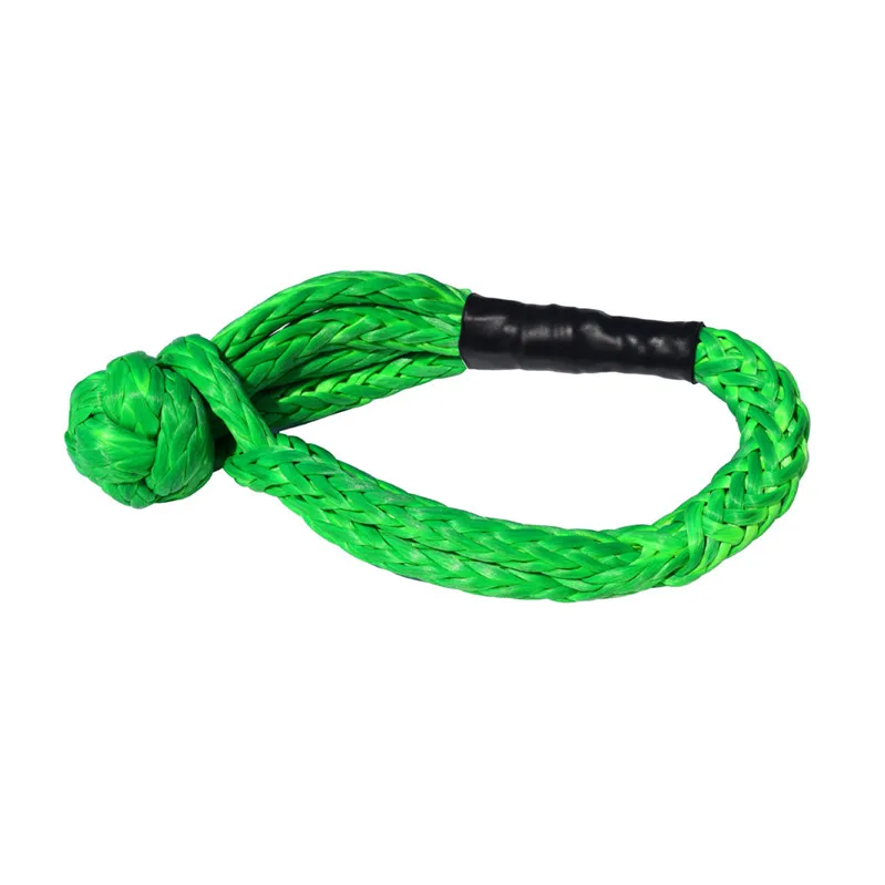
80mm 150mm 155mm Strength Max braided uhmwpe soft shackle 4x4 atv utv off road recovery rope 