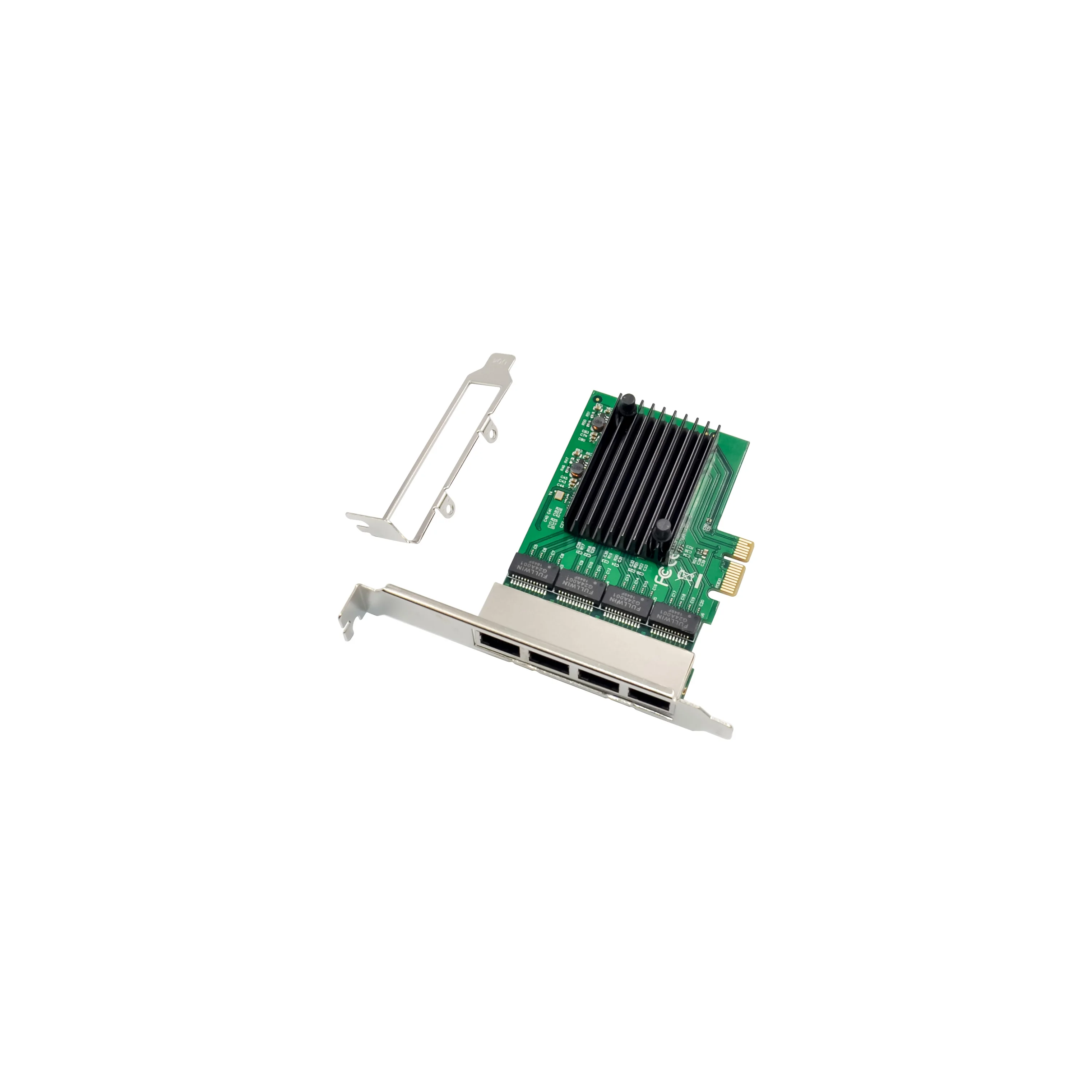 Продажа с завода, высокое качество, 4 порта Rj45 PCI Express, 1X гигабитная сетевая карта Ethernet