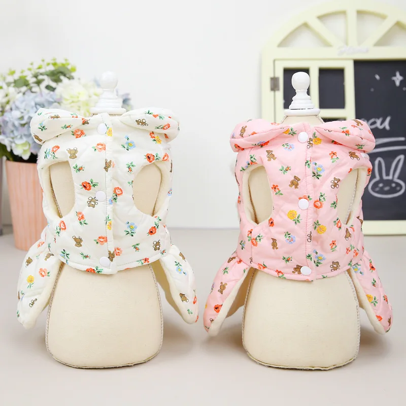 Luxury Pet Clothes Plus Velvet Princess Dog Dress Keeping-warm Winter Good quality Clothes