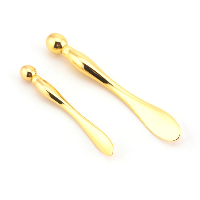 
Mini Cosmetic Eye Cream Mixing Spatula Metal Spoon 