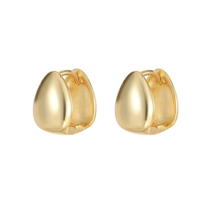 Retro design pure silver 925 jewelry wholesale high end polish water drop shape ear clip on double sided earrings