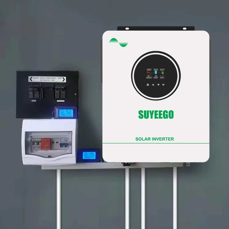 SUYEEGO 4kw Dual Output Off Grid Solar Inverter 24v Pure Sine Wave Hybrid Solar Inverter with Mppt Controller
