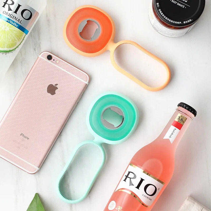 High Quality Custom Logo 3 In 1 Multi Bar Beer Silicone Can Bottle Opener best selling products in 2019