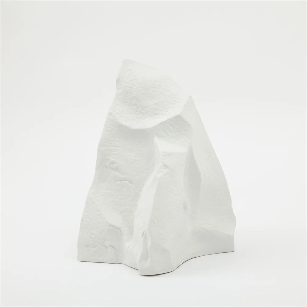 Nordic Morden Living Room Table Handmade Matte Triangle Stone Ceramic Accessories for Home Decor