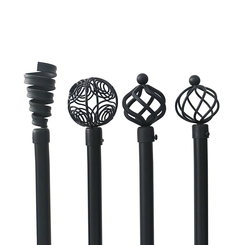 Лидер продаж, Лучшая цена, железные сверхпрочные настенные кронштейны для занавесок, роскошный железный стержень для занавесок