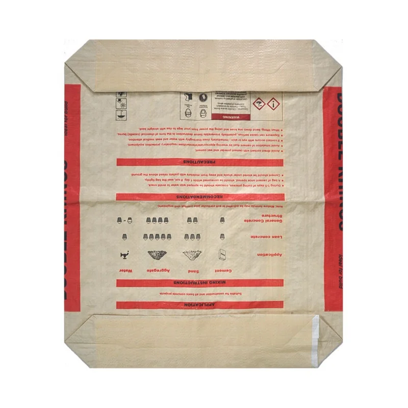 empty 50 kg Laminated PP Woven WPP Valve Cement Packaging Sacks heavy duty sack 50kg