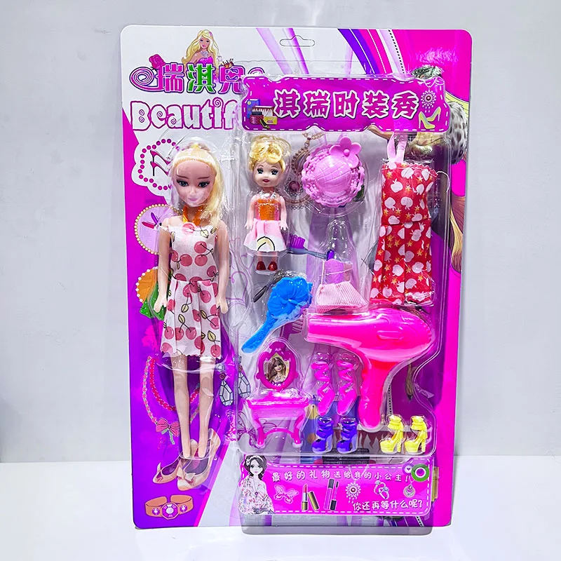 New Fashion Beauty Doll Game Set Plastic Girl Dress up Doll Toy Set for Sale