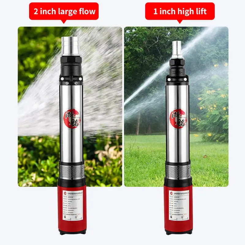 Zheming Pecher Pompe De Forage 24Vdc Deep Well Solarbwater Borehole Pump Solar Pumping Systems