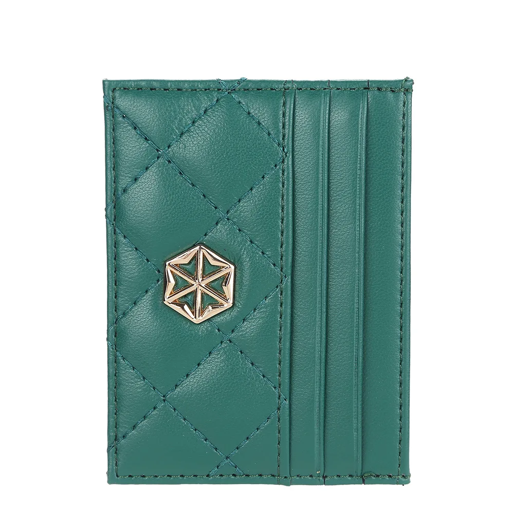 Slim Minimalist Card Holder Wallet Case Ladies Money Wallet Mini Coin Pockets Leather Card Bag