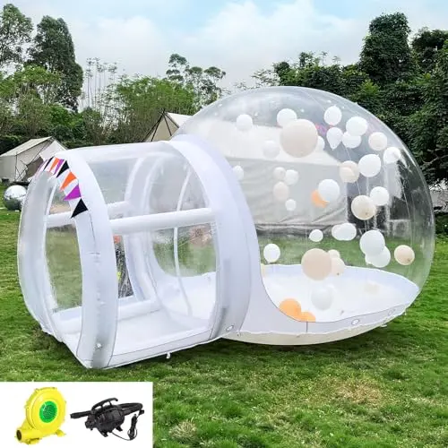 Customized Inflatable Pink Bubble House Inflatable Clear Balloon Dome Tent PVC Party Birthday Bubble Tent