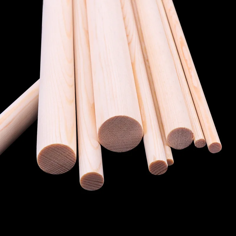 Factory Direct Finished Round Straight and Smooth dowels wooden sticks wood round rod dowel rods birch