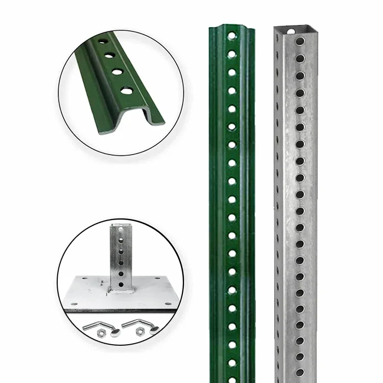 High Quality Signage Accessories Pole Galvanized U-channel Sign Post